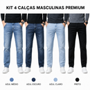 Kit 4 Calças Jeans Reta Comfort™ + Brinde Exclusivo